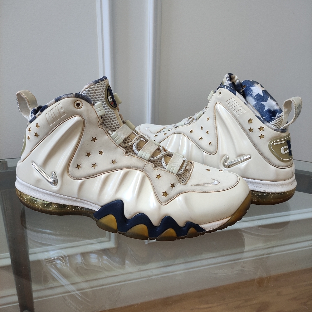 Nike Barkley Foam Posite Max Premium QS USA Olympics 588527-100 men's 11.5